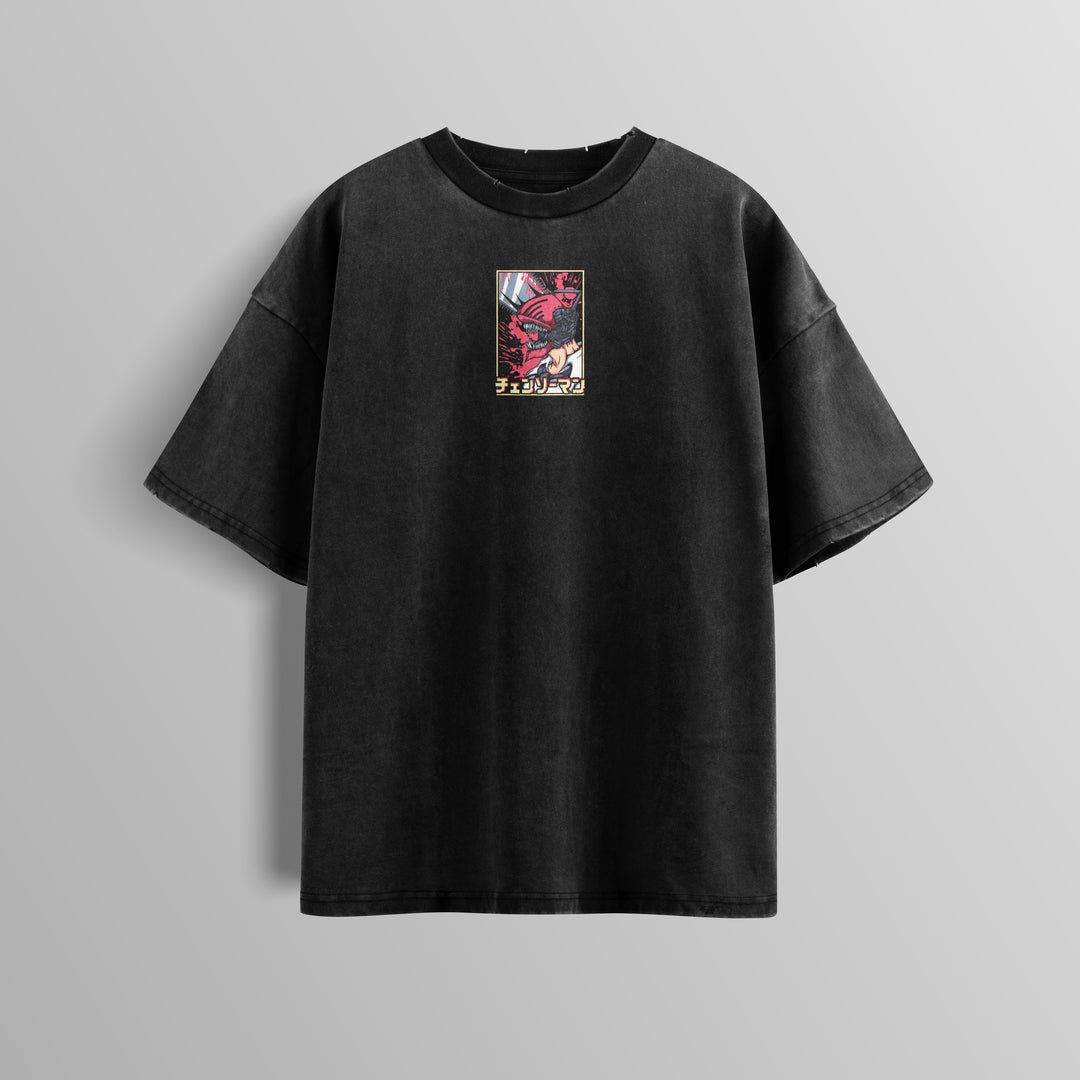 Camiseta Oversized: Chainsaw Man - Requiem