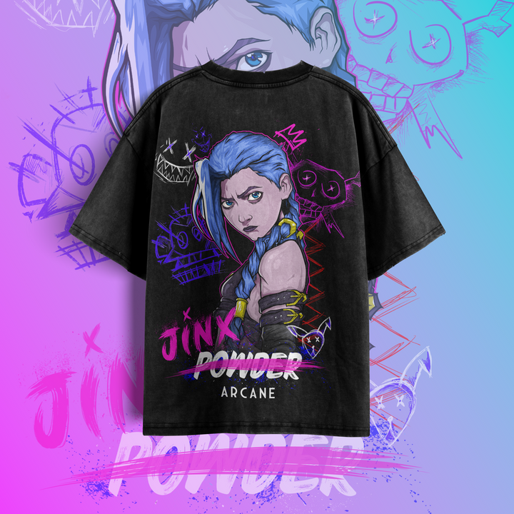 Camiseta Oversized: Jinx Was Here