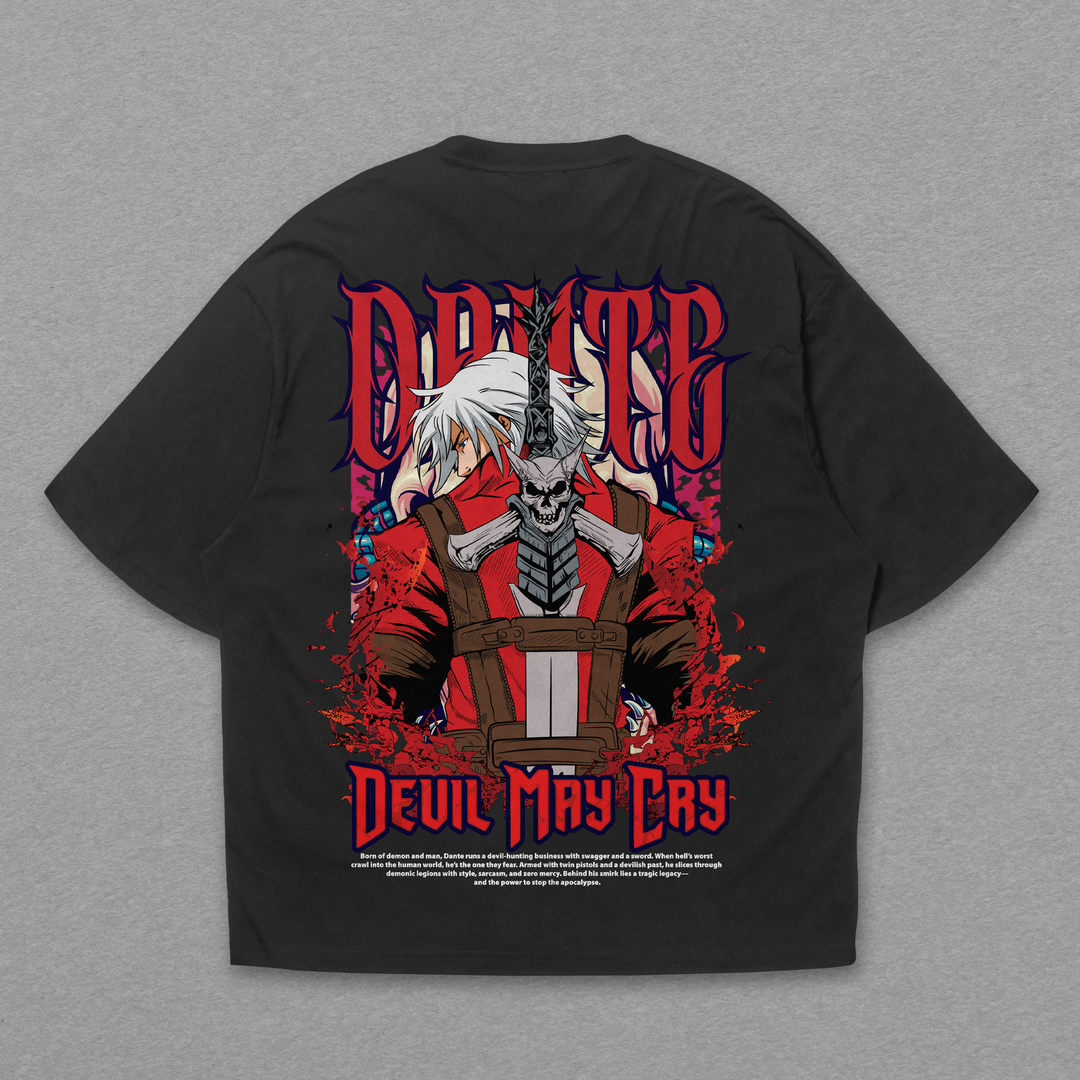 Camiseta Oversized: Devil May Cry - Dante Awakening