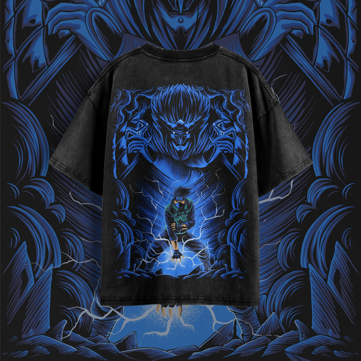 Camiseta Oversized: Kakashi Deus do Raikiri