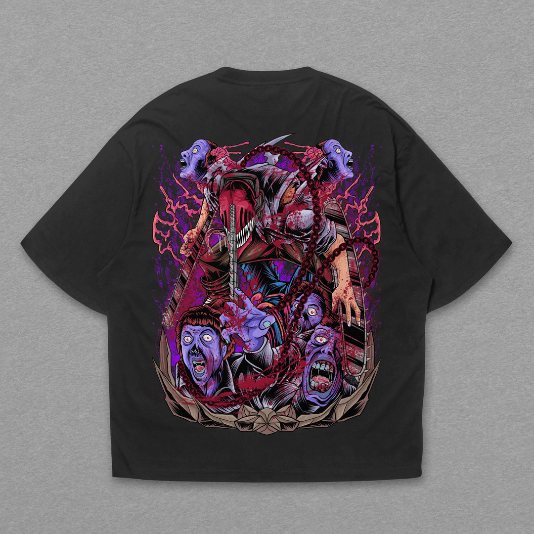 Camiseta Oversized: Chainsaw Man - Requiem