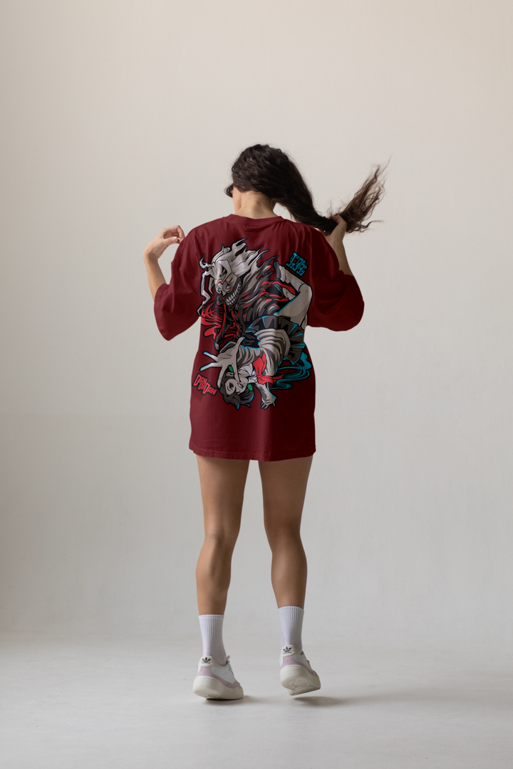 Camiseta Oversized: Dandadan - Casal Espiritual