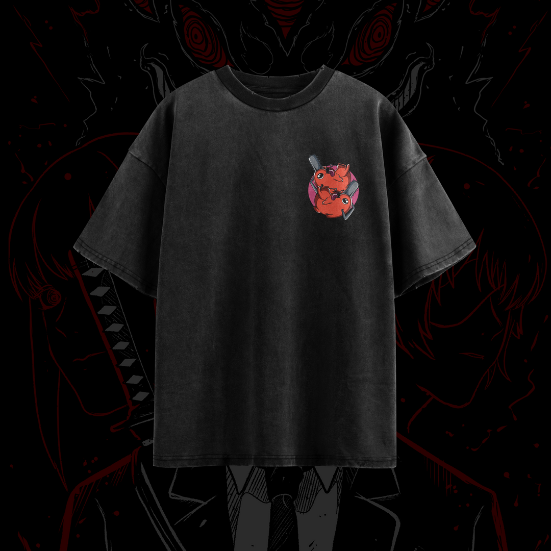 Camiseta Oversized: Chainsaw Man - Aki Hayakawa