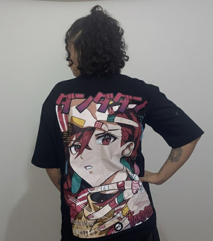 Camiseta Oversized: Momo - Dualidade Paranormal