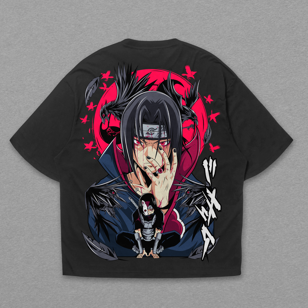Camiseta Oversized: Itachi Gênio da Ilusão