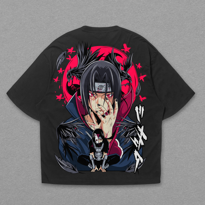 Camiseta Oversized: Itachi Gênio da Ilusão