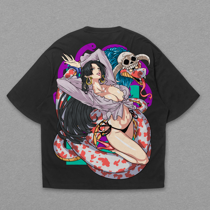 Camiseta Oversized: Boa Hancock - A Imperatriz Pirata