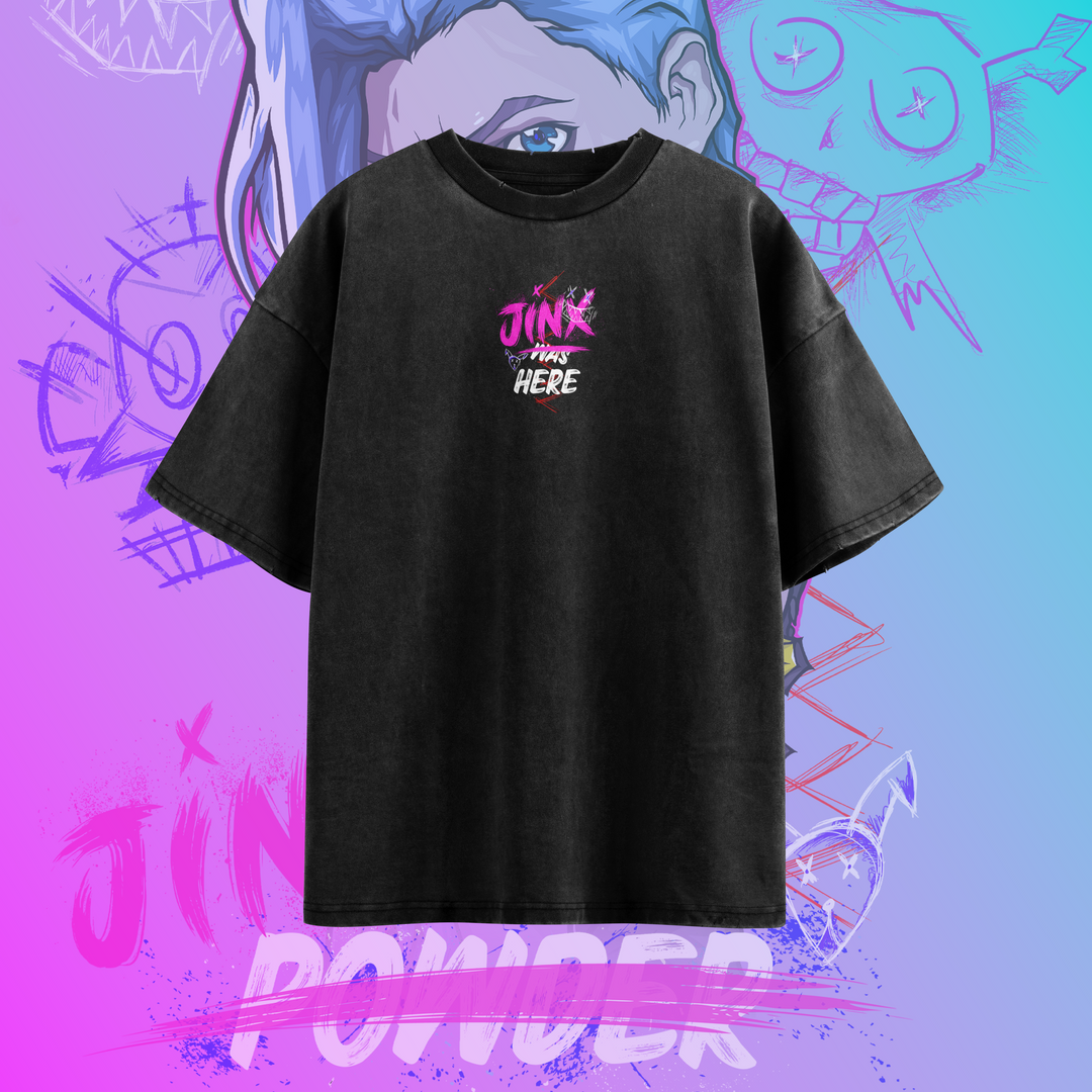 Camiseta Oversized: Jinx Was Here