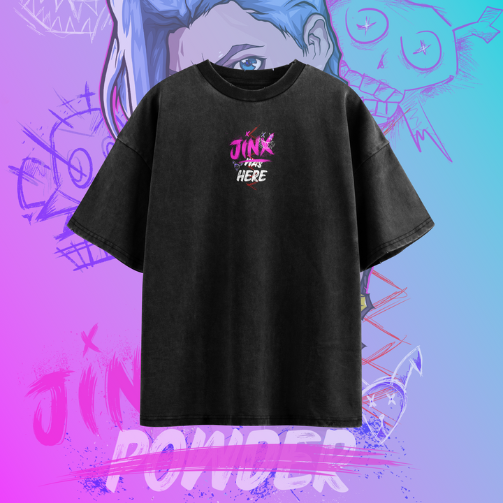 Camiseta Oversized: Jinx Was Here