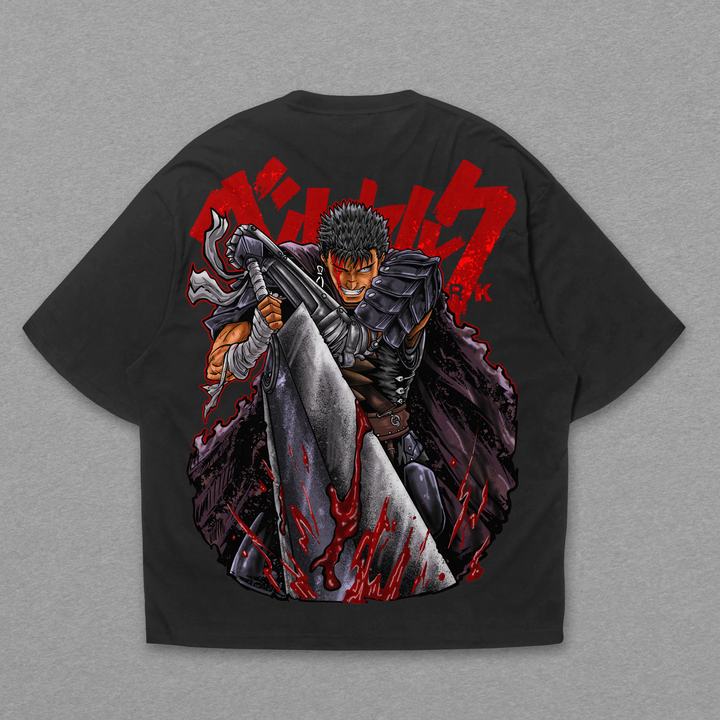 Camiseta Oversized: Guts - Black Swordsman