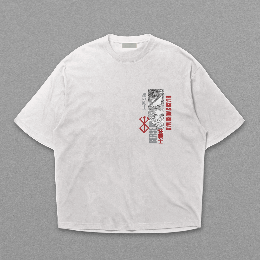 Camiseta Oversized: Guts - Black Swordsman