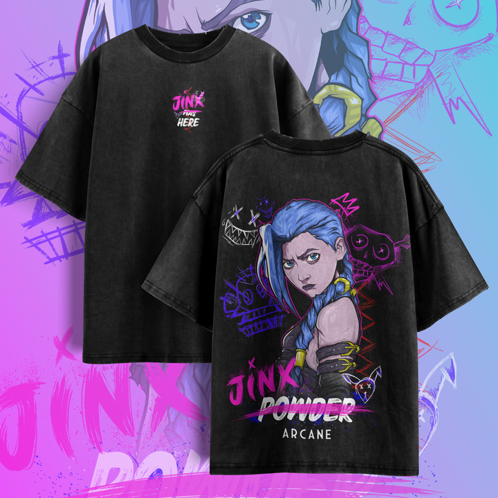 Camiseta Oversized: Jinx Was Here