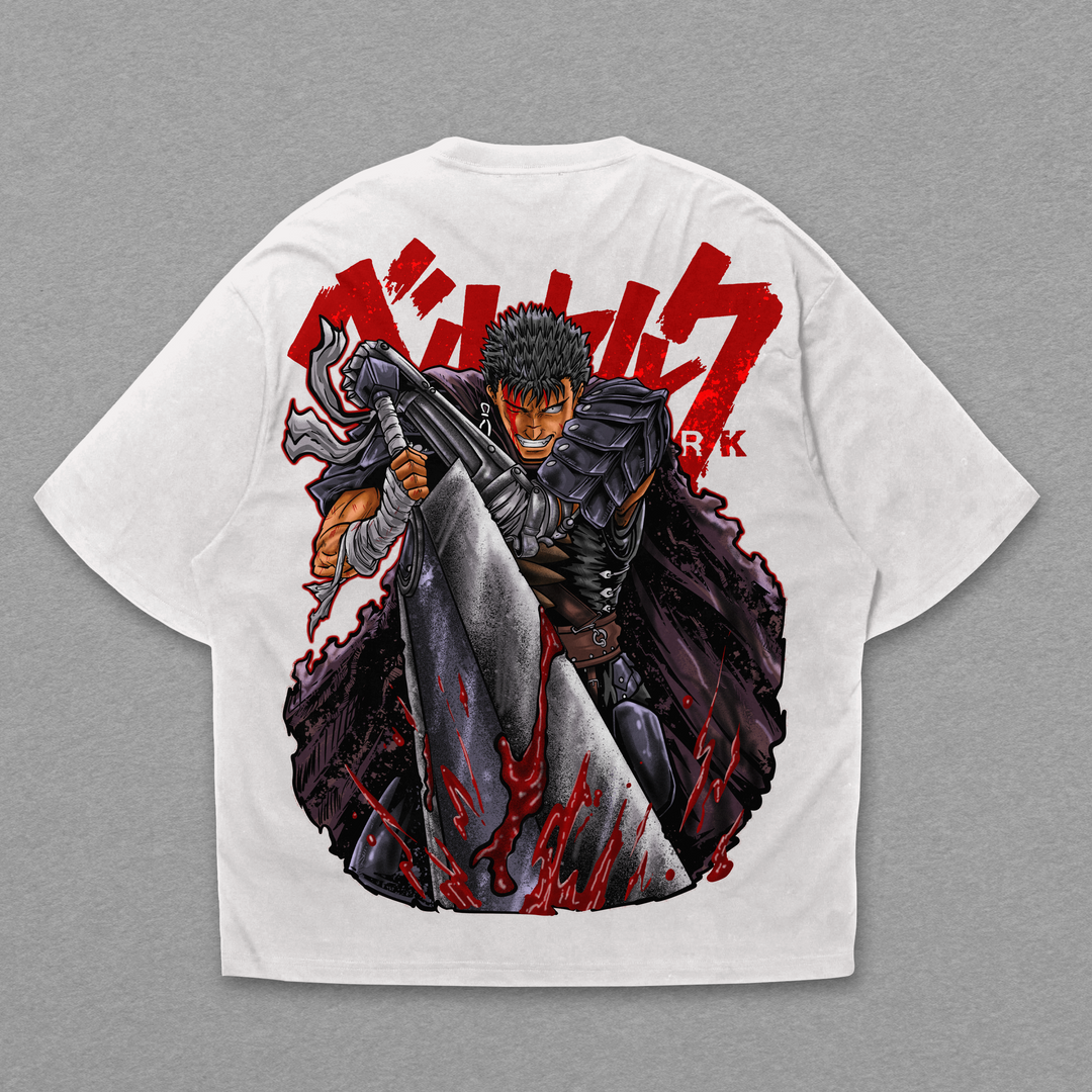 Camiseta Oversized: Guts - Black Swordsman