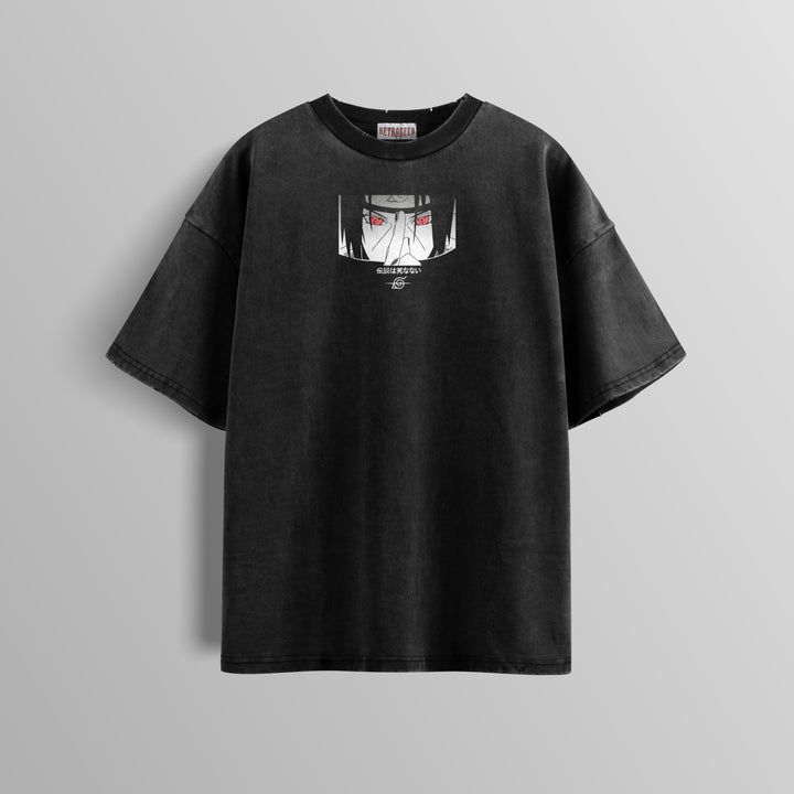 Camiseta Oversized: Itachi Gênio da Ilusão