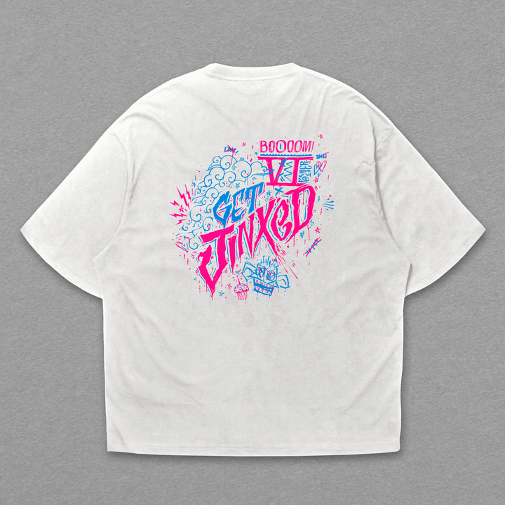 Camiseta Oversized: Arcane - Jinx Revolução Explosiva