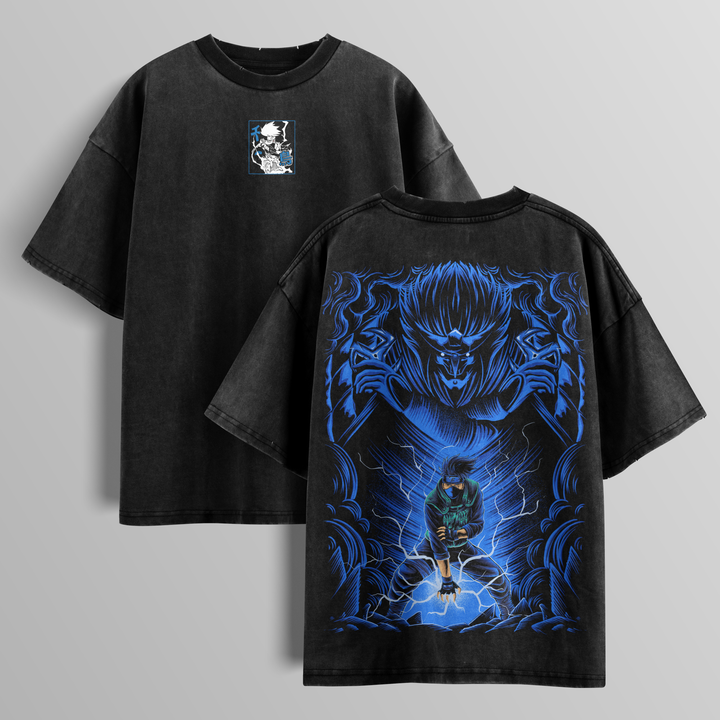 Camiseta Oversized: Kakashi Deus do Raikiri
