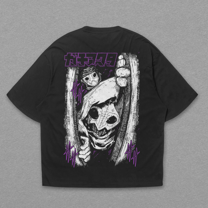 Camiseta Oversized: Gachiakuta - A Máscara do Abismo
