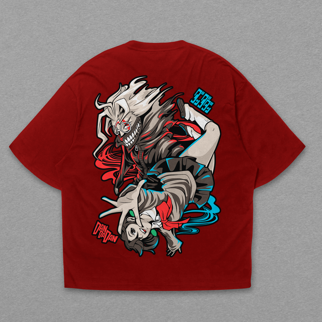 Camiseta Oversized: Dandadan - Casal Espiritual