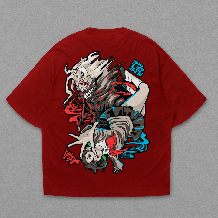 Camiseta Oversized: Dandadan - Casal Espiritual