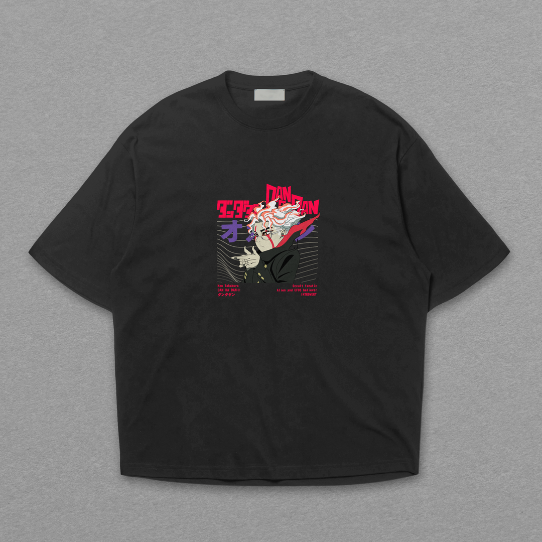 Camiseta Oversized: Okarun - Energia Paranormal