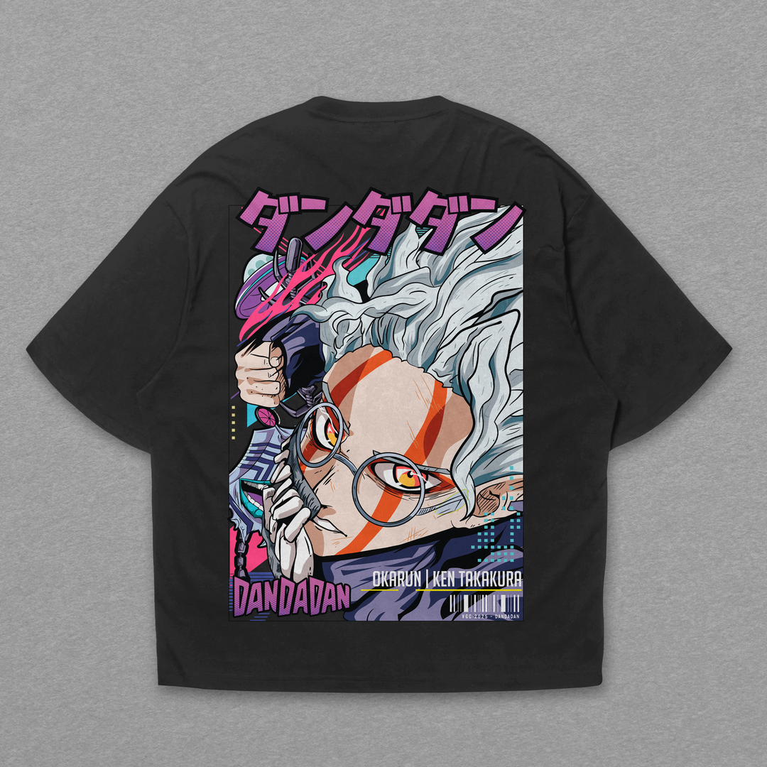 Camiseta Oversized: Okarun – Caçador do Paranormalien