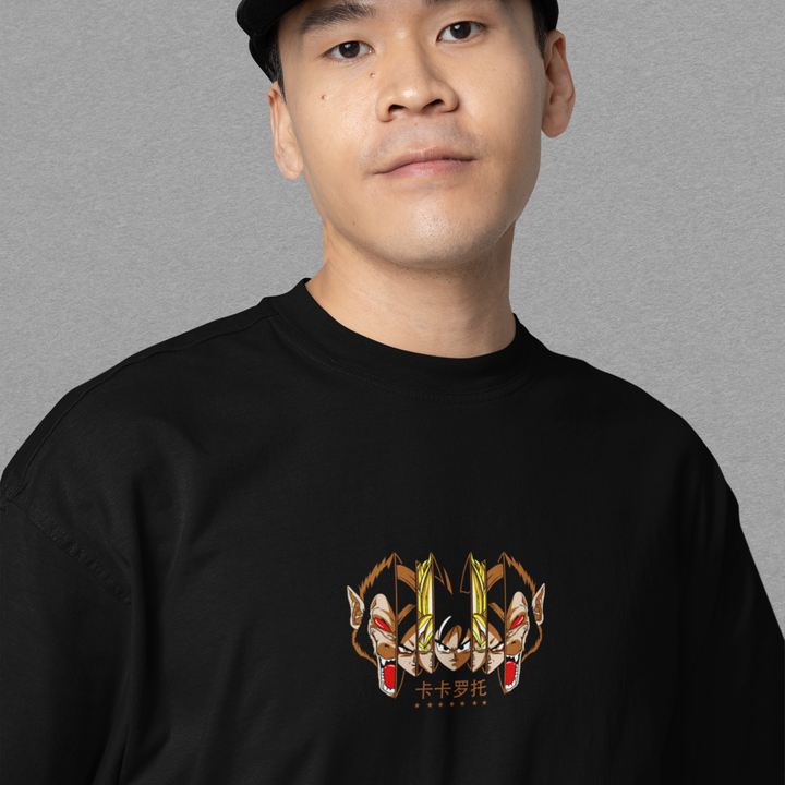 Camiseta Oversized: Saiyajin Legacy – Goku SSJ4