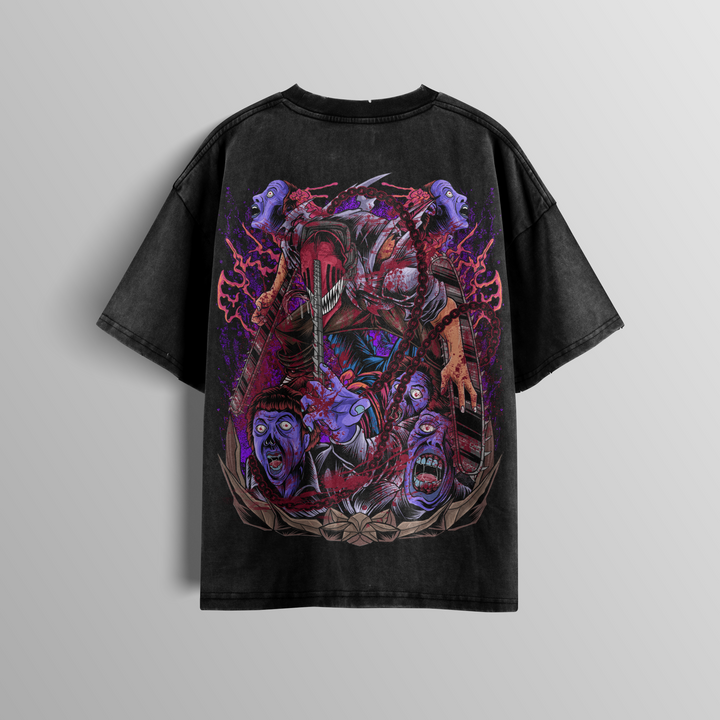 Camiseta Oversized: Chainsaw Man - Requiem