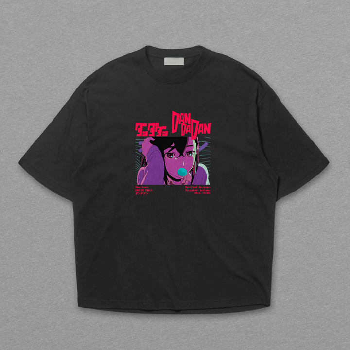 Camiseta Oversized: Momo - Dualidade Paranormal