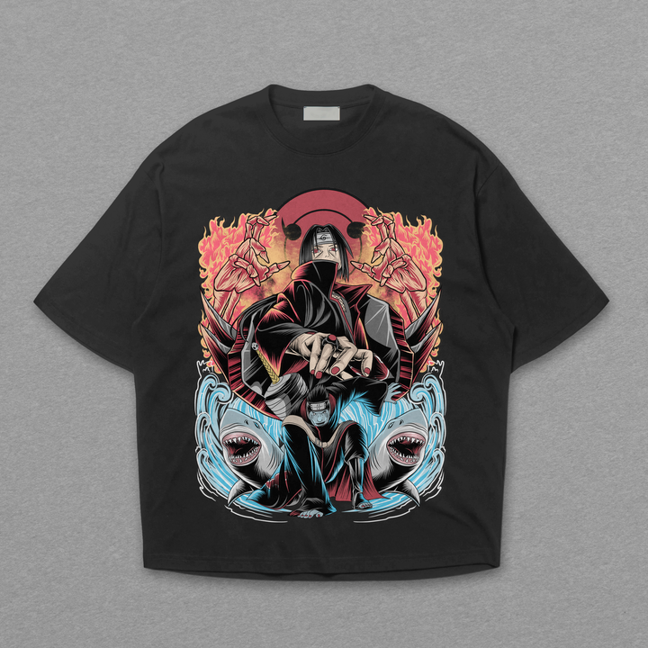 Camiseta Oversized: Dupla Imbatível - Itachi & Kisame