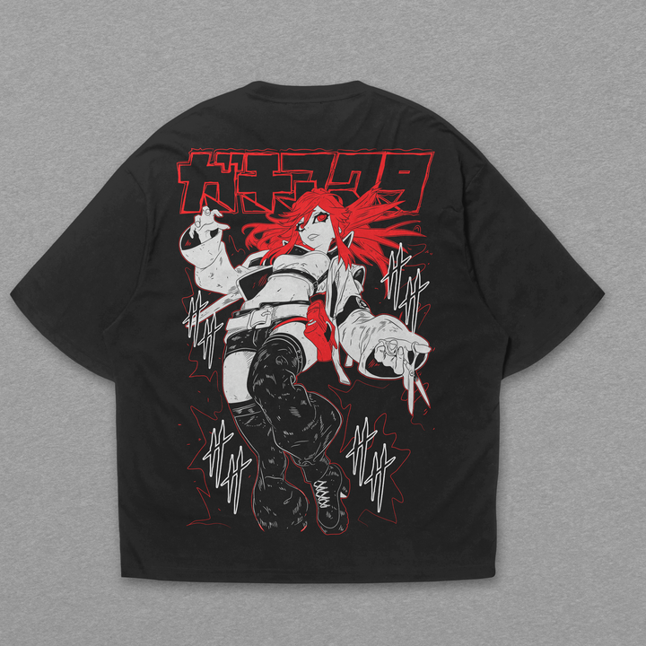 Camiseta Oversized: Gachiakuta - Riyo Reaper