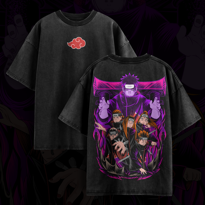 Camiseta Oversized: Akatsuki - O Caminho de Pain