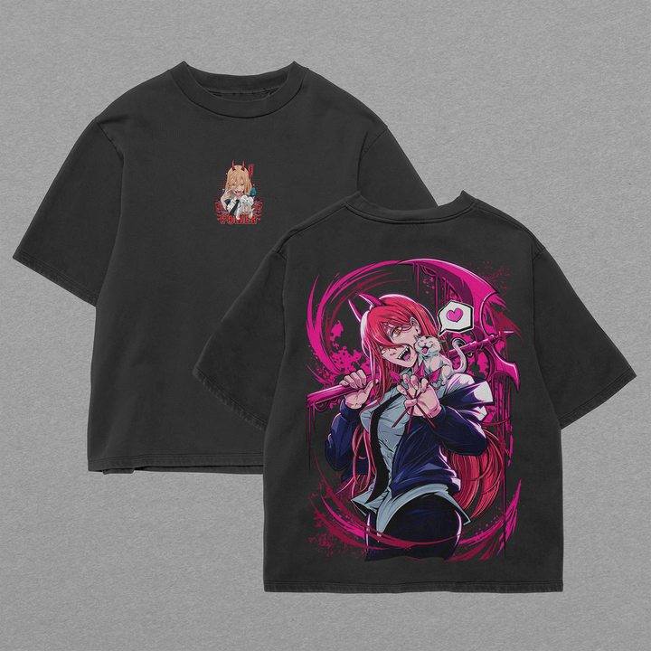 Camiseta Oversized: Blood Queen – Power Edition