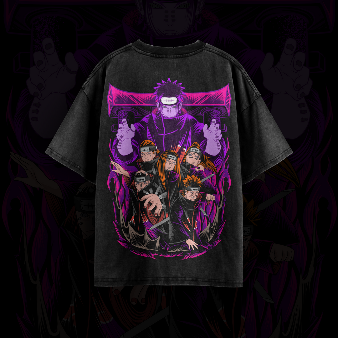 Camiseta Oversized: Akatsuki - O Caminho de Pain